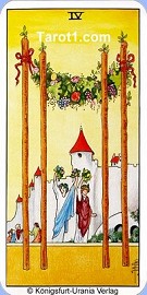 Four of Wands horoscope in seven days 